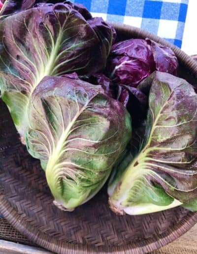 Radicchio in a basket